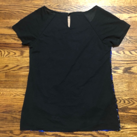 Reversible two tone sequence top with mesh sleeve - Picture 7 of 7